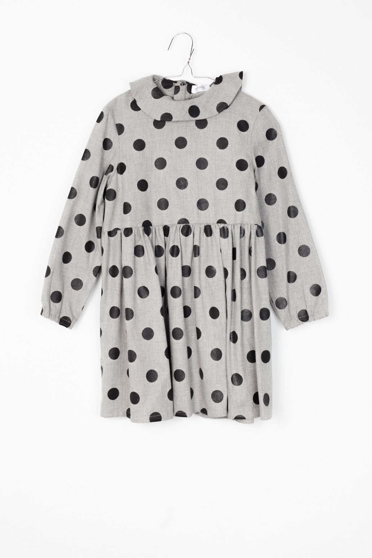 Rita Dress Grey with black dots – MOTORETA